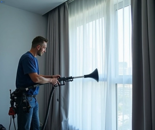 Professional residential curtain cleaning process equipment Matty Curtain Cleaning watsons-creek-vic