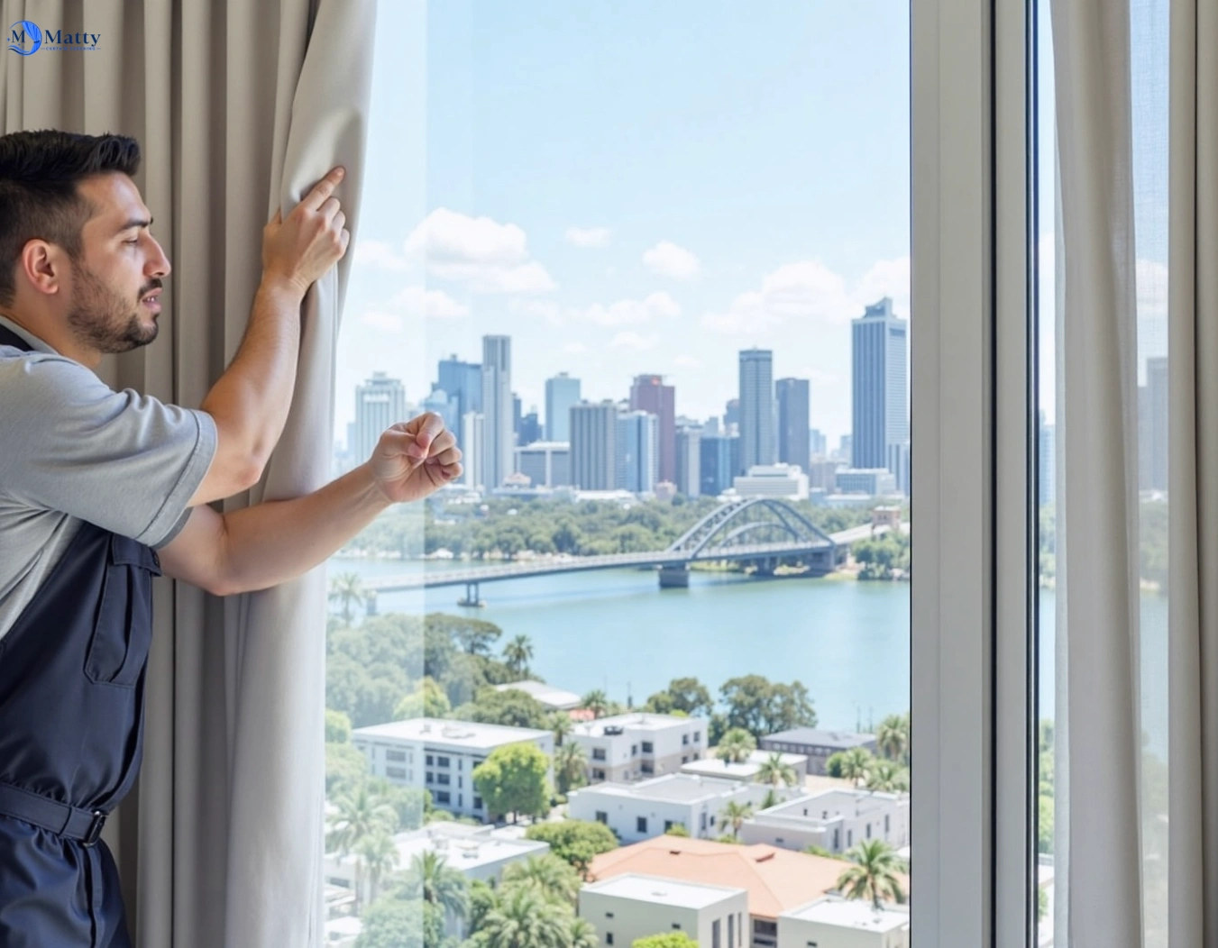 Professional curtain steam cleaning service watsons-creek-vic QLD by Matty Curtain Cleaning